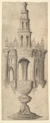 Monstrancja architektoniczna, ca. 1530-40.