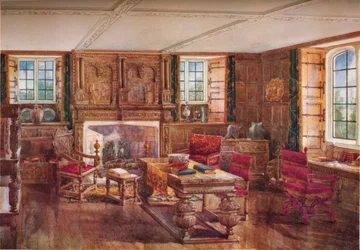 Salon elżbietański, XIX w., 1923