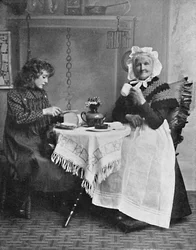 Scena angielskiej chaty, 1912