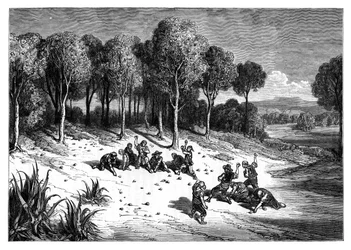 Gaj pomarańczowy na południu Hiszpanii, ok. 1890