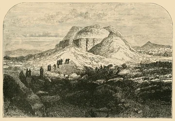Starożytne ruiny w Mugher, 1890.