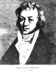 Andre-Marie Ampere, francuski fizyk i matematyk, ok. 1810