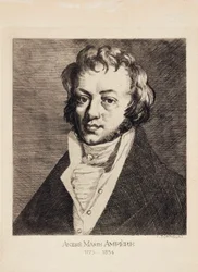 Andre-Marie Ampere, francuski fizyk i matematyk, ok. 1820