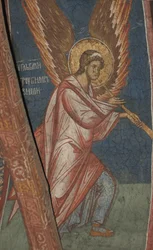 Anioł z trąbką, ok. 1350