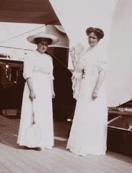 Anna Aleksandrowna Wyrubowa wyjechała z cesarzową Aleksandrą Fiodorowną z Rosji, 1912-1913