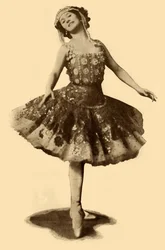 Ana Pawłowa, 1910.