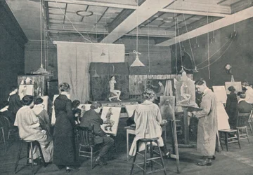 Zajęcia antyków i życia w Ontario College of Art, Toronto, c1913