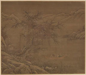 Zbliżanie się do Winter Shore, dynastia Ming, 1368-1644.