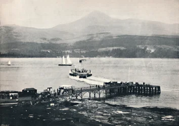 Arran – Molo Brodick i Goatfell, 1895