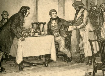 Aresztowanie irlandzkiego polityka i posła Daniela OConnella, 1830 c1890.