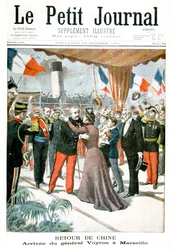 Przybycie generała Voyrona do Marsylii po powrocie z Chin, 1901