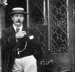Arthur Conan Doyle, szkocki pisarz, ok. 1900