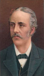 Arthur James Balfour 1848-1930, urodzony w Szkocji brytyjski mąż stanu i filozof, 1906