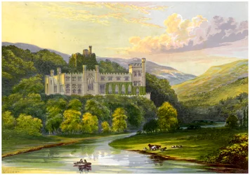 Zamek Arundel, Sussex, dom księcia Norfolk, ok. 1880 r.