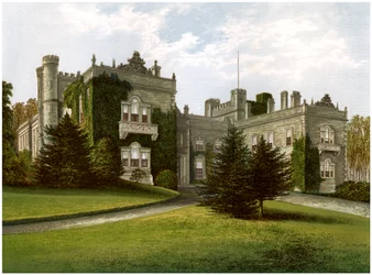 Aske Hall, Yorkshire, dom hrabiego Zetland, ok. 1880 r.