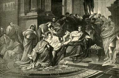 Zabójstwo Juliusza Cezara, 1890.