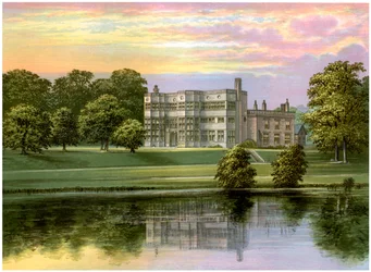 Astley Hall, Lancashire, dom Baroneta de Hoghtona, ok. 1880 r.