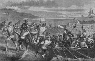 Atak na Isle of Wight, lipiec 1545, ok. 1880