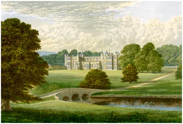 Audley End, Essex, dom Lorda Braybrooke, ok. 1880 r.