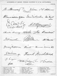 Autografy Wybitnych Osób, XIX w.