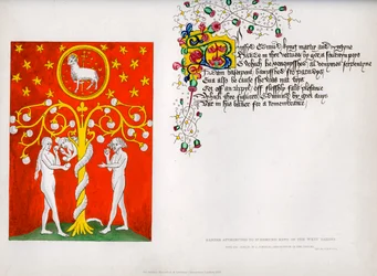 Sztandar i wiersz, XV w., 1840