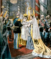 Chrzest wielkiej księżnej Tatiany, córki Mikołaja II Rosyjskiego, 1897