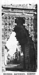 Baroda Gateway, Dabhoi, Gujarat, Indie, c1925