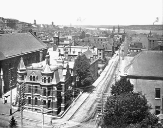 Barrington Street, Halifax, Nowa Szkocja, Kanada, ok. 1900.