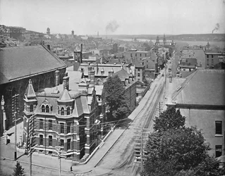 Barrington Street, Halifax, Nowa Szkocja, ok. 1897.