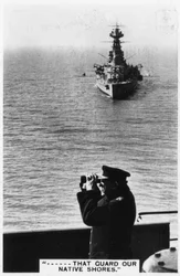Battlecruiser HMS Hood podczas wiosennych ćwiczeń, 1937