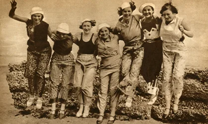 Piżama plażowa, 1930, 1933.