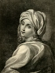 Beatrice Cenci po obrazie Guido Reni, 1882.