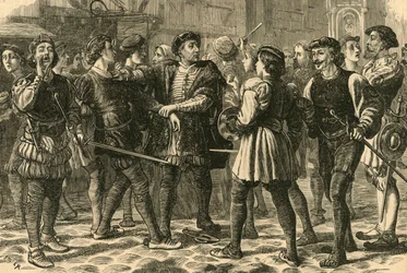 Początek zamieszek w Cheapside, 1897.
