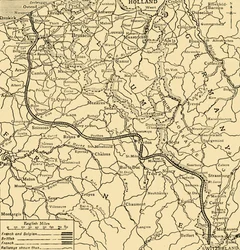 Pozycje belgijskie, brytyjskie i francuskie, I wojna światowa, 1915, c1920.
