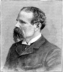 Benjamin Baker 1840-1907, brytyjski inżynier budownictwa, ok. 1896 r.
