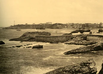 Biarritz - La Digue de la Cafetiere, ok. 1930.
