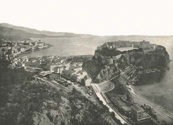 Widok z lotu ptaka, Monte Carlo, Monako, 1895.