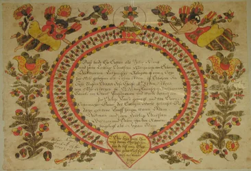 Akt urodzenia i chrztu z 1784 r.