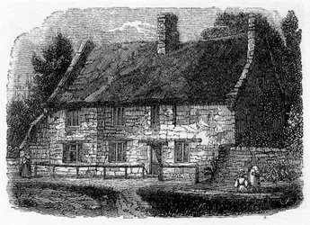 Miejsce urodzenia wielebnego Jamesa Herveya, Hardingston, niedaleko Northampton, 1840