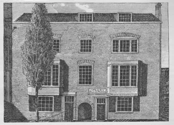 Dom Biskupa Burnetów przy St Johns Square, Clerkenwell, Londyn, ok. 1900 1911 r.