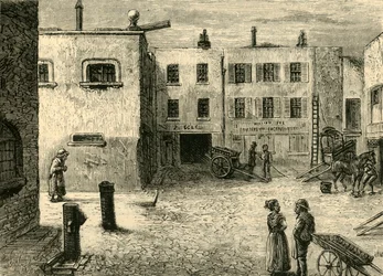 Podwórze Krwawiącego Serca, ok. 1872 r.