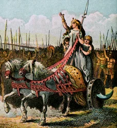 Boadicea i jej armia, ok. 1850 r.