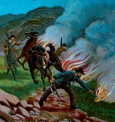 Burowie strzelający do Veldta, 1900