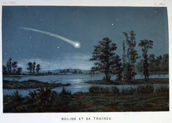 Bolide i jego pociąg, 1870