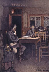 Bonaparte w 1792 jako bywalca restauracji Six-Sous w Paryżu, 1896