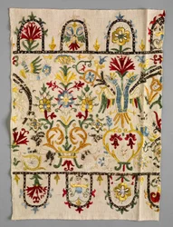 Graniczny pasek spódnicy, 1600-1700.