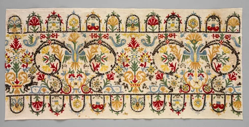 Graniczny pasek spódnicy, 1600-1700.