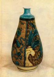 Butelka - japoński Kutani, koniec XVII wieku, 1945.