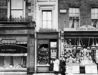 Boundary House, Notting Hill Gate, Londyn, 1926-1927