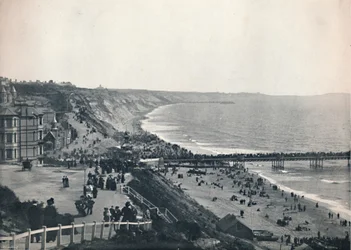 Bournemouth - Widok z zachodniego klifu, 1895